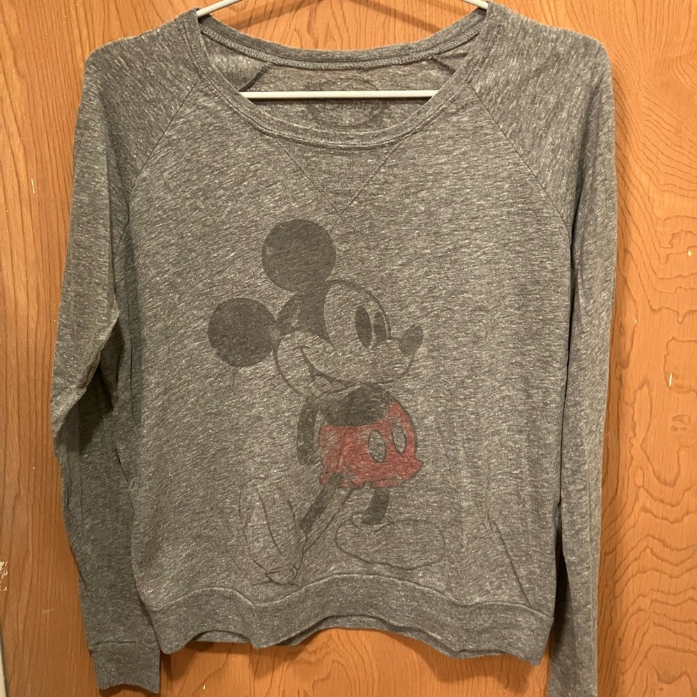 Women’s XS Mickey Mouse Long Sleeve Lightweight Raglan Tee